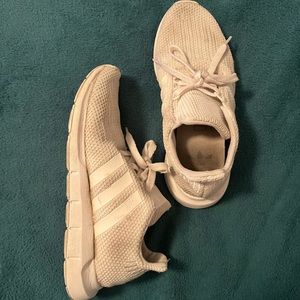 white adidas sneakers